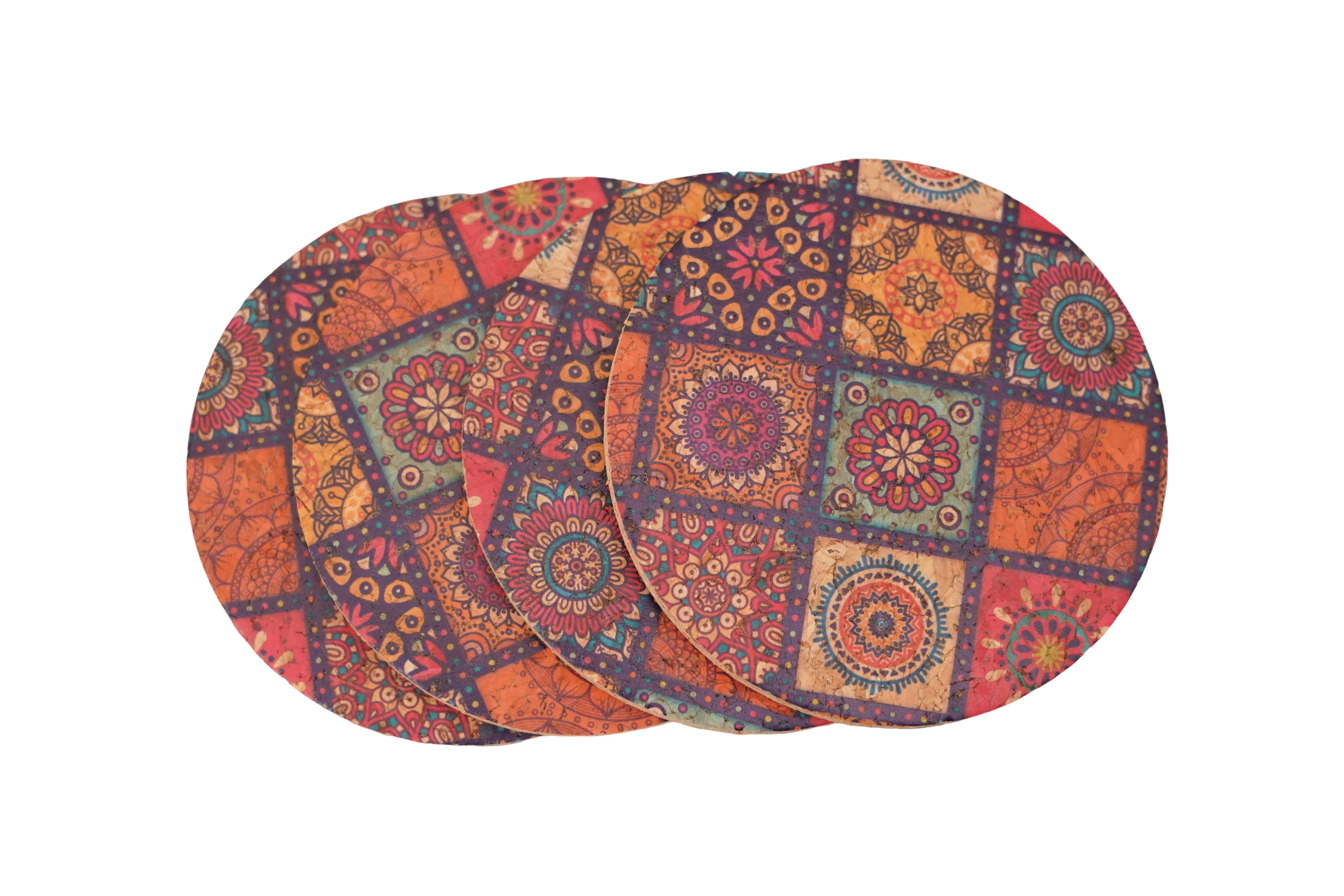 Box Print Coaster Set of 4