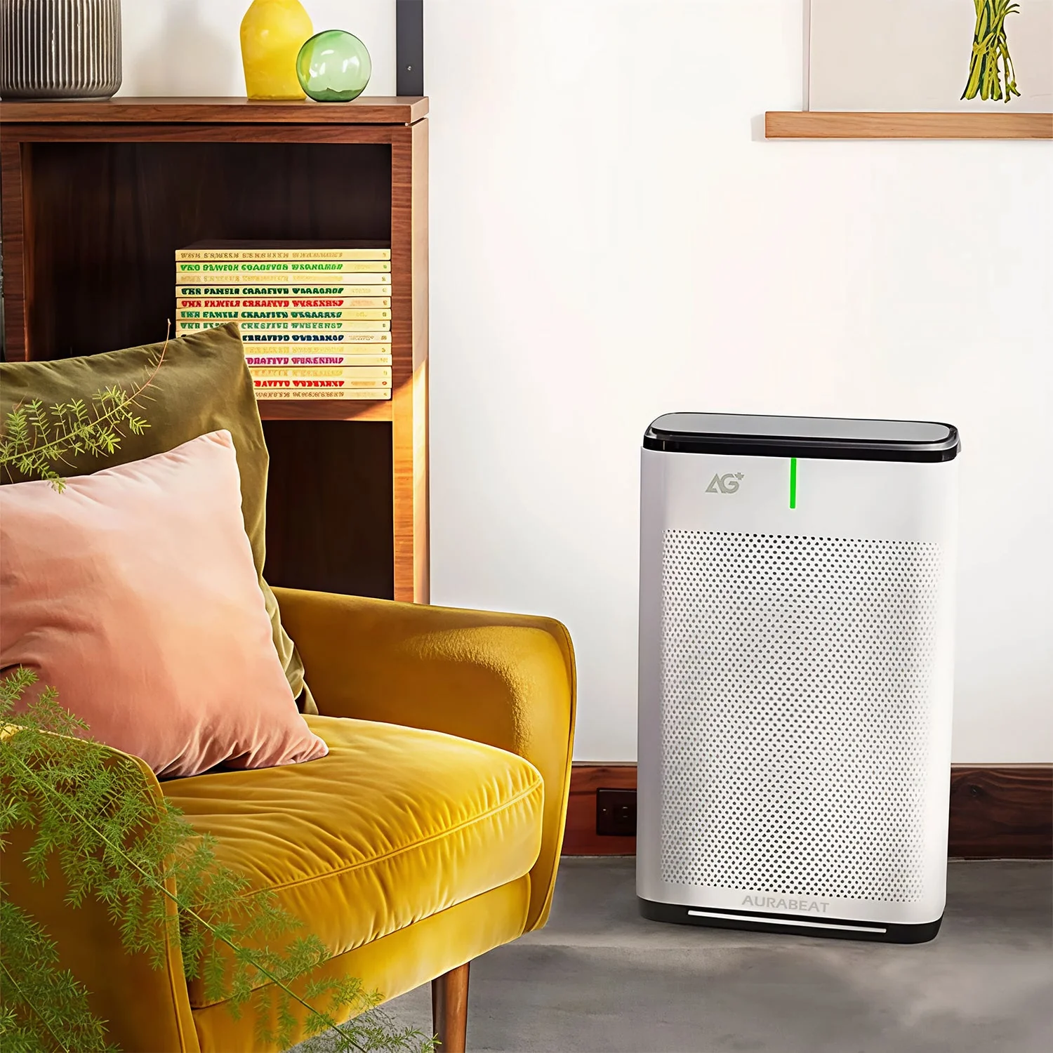 Brondell Pro Sanitizing Air Purifier by Aurabeat - White