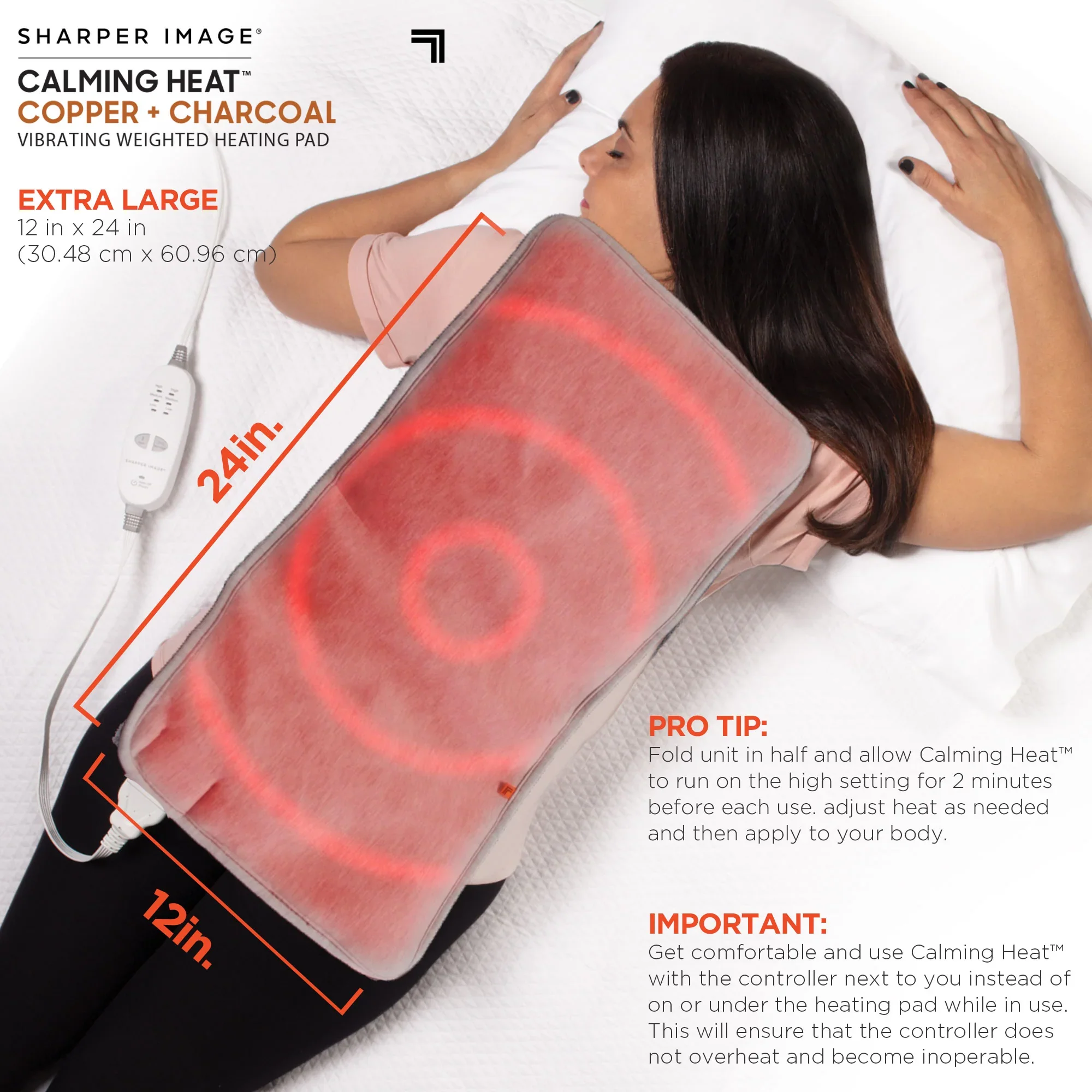 Calming Heat Pad - Copper & Charcoal - Image 4