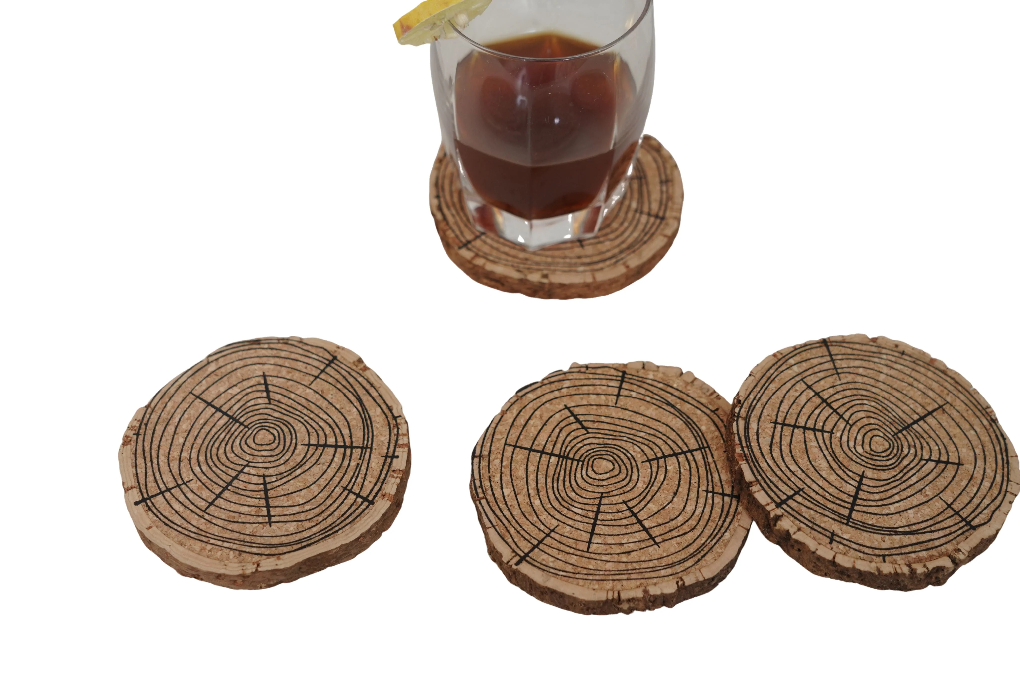 Cork Belly Coaster Set of 4