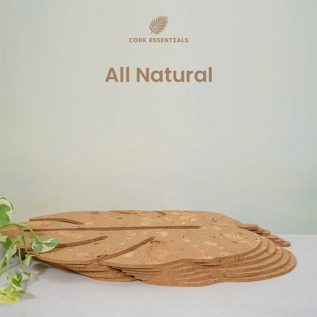 Cork Leaf Placemat Set of 4 - Image 2