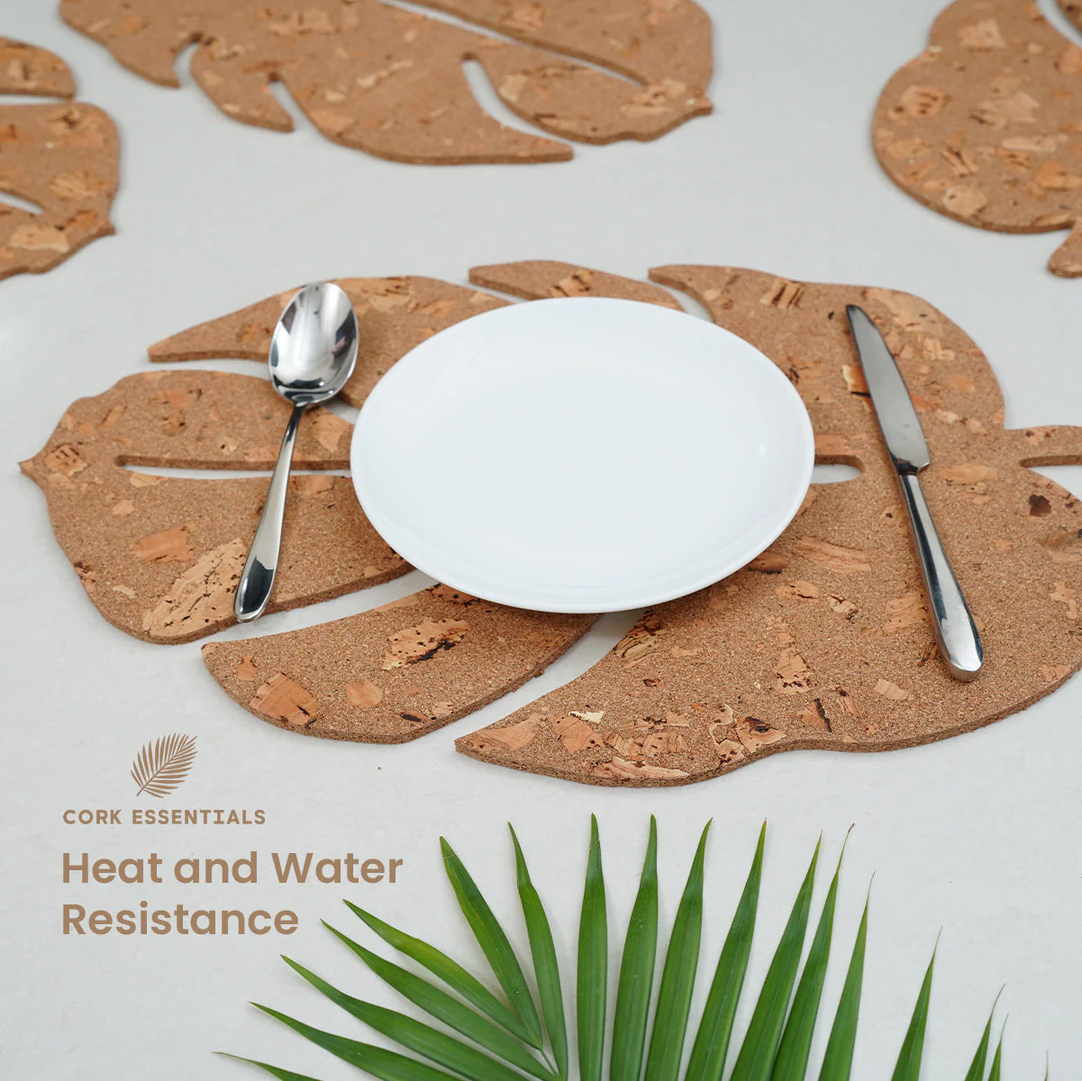 Cork Leaf Placemat Set of 4 - Image 3