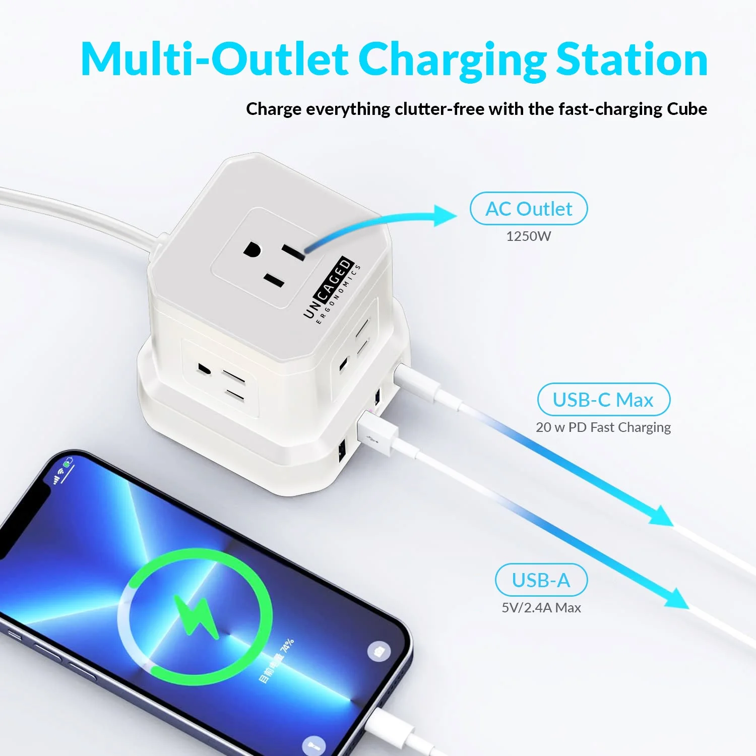 Cube Power Strip 6ft | 2-Pack - Image 8