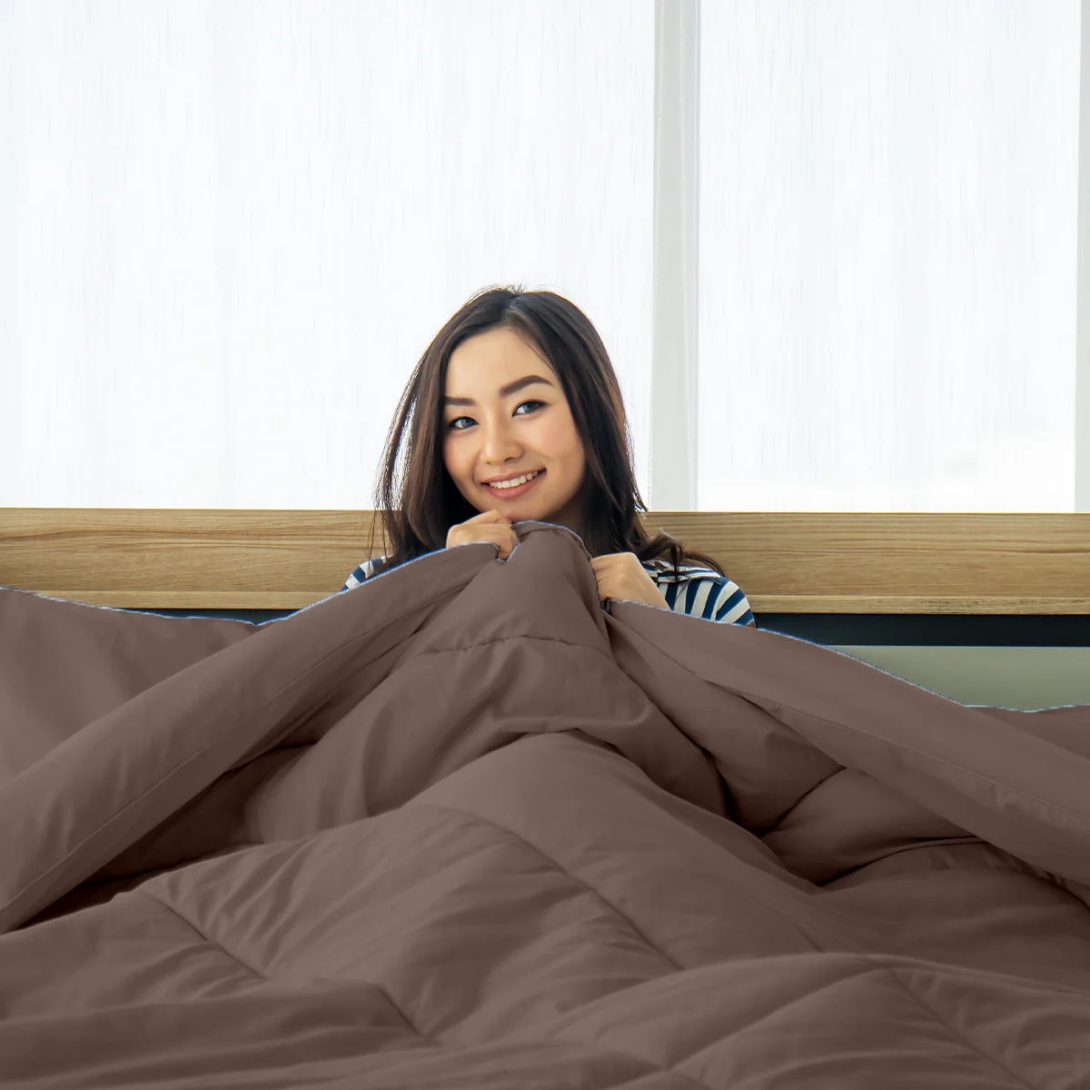 Down Alt Comforter Solids - Taupe