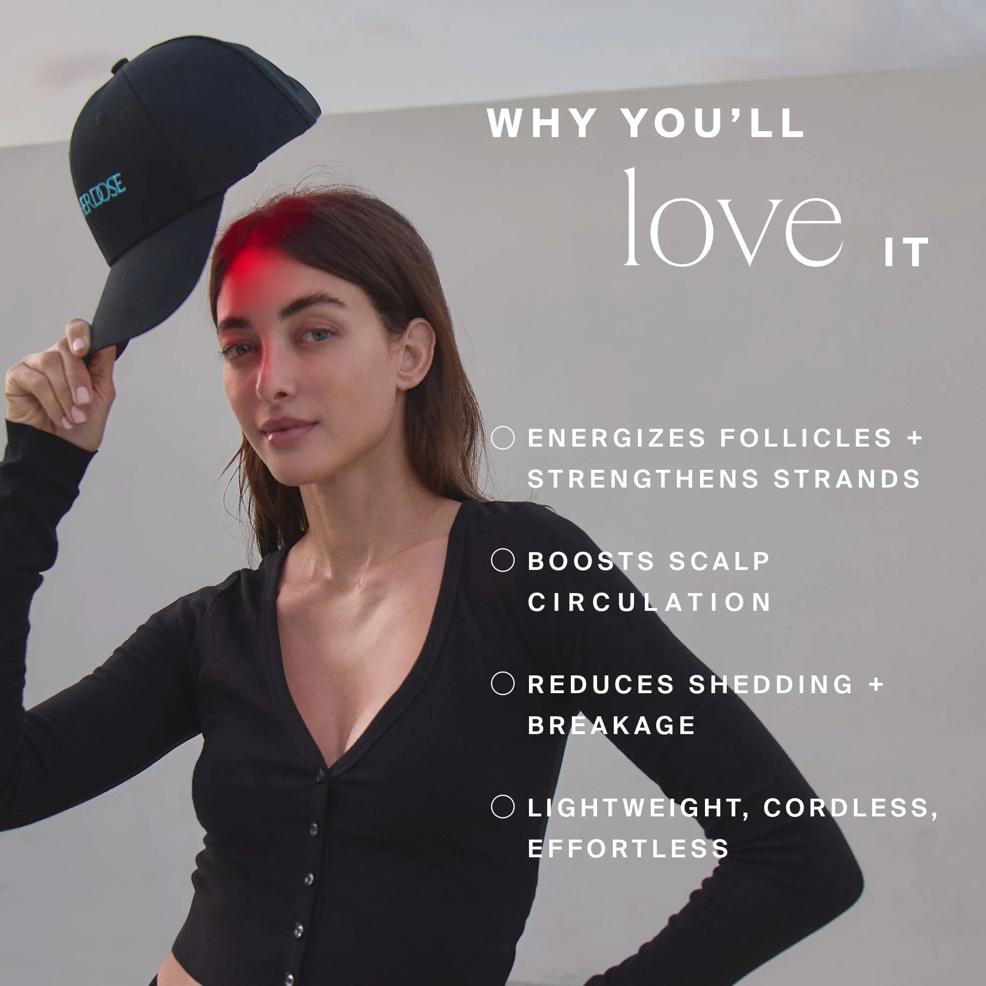 Red Light Hat - Black - Image 4