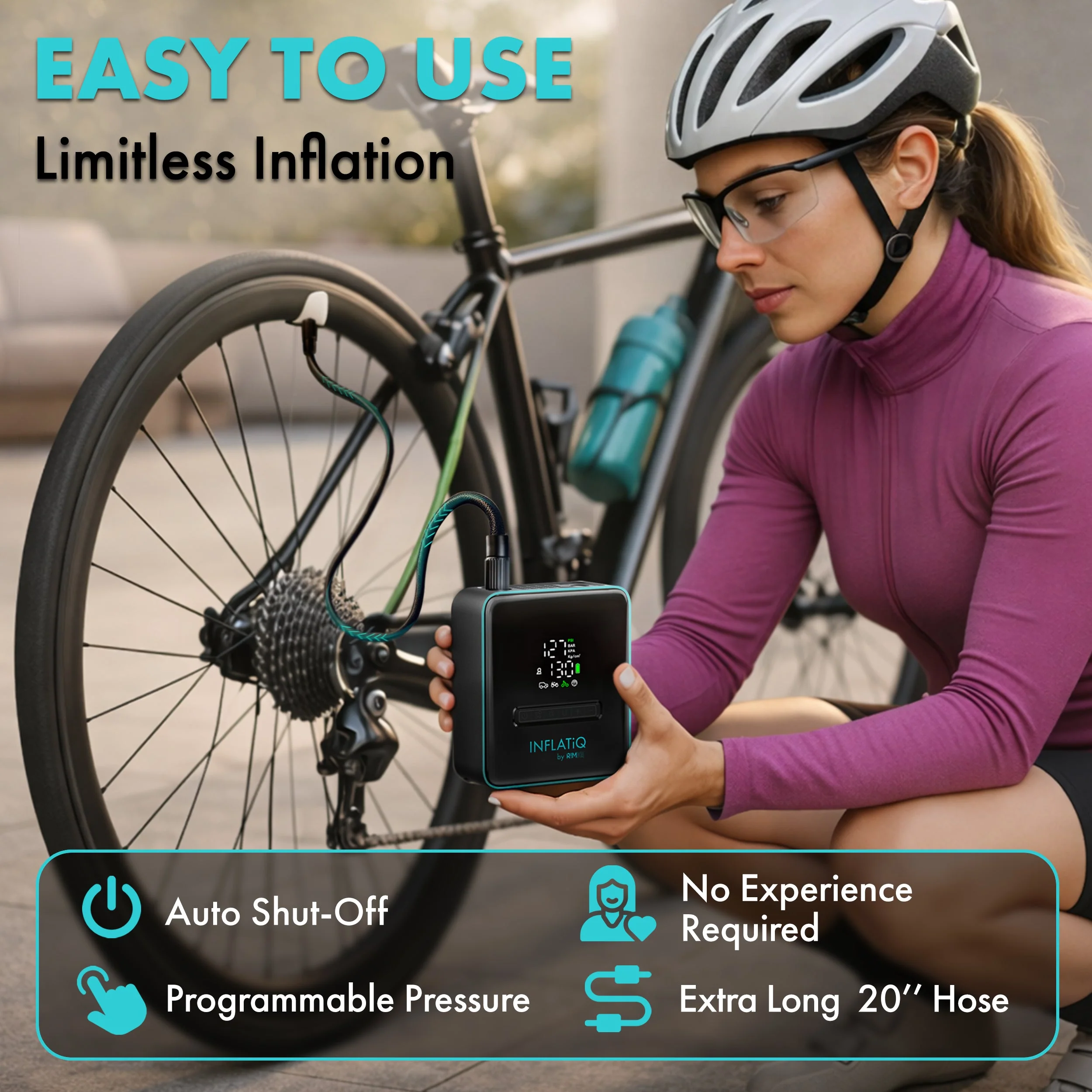 INFLATiQ® by RIMiQ® Portable Tire Inflator - Image 3