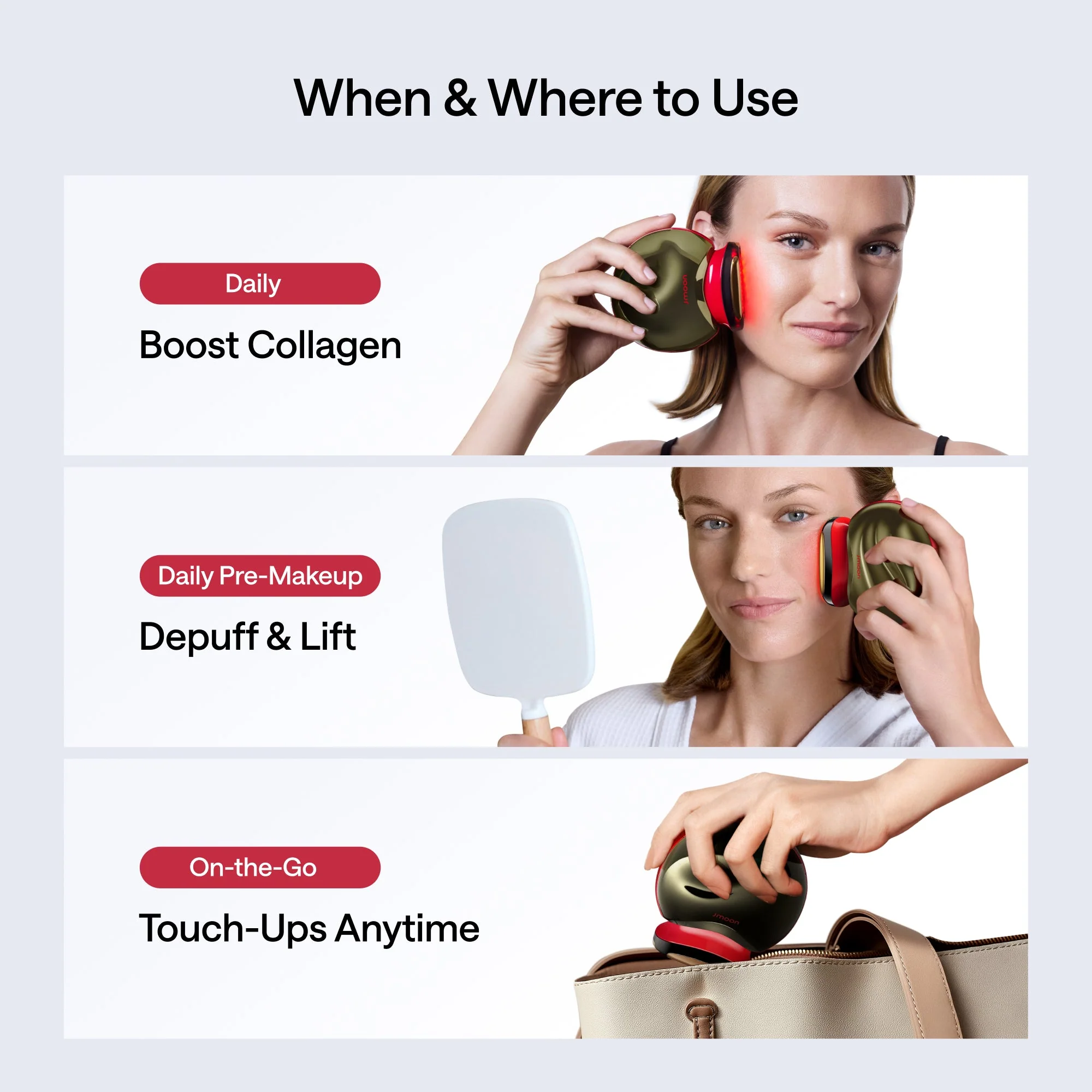 JMOON UCOLLAGEN+ Bundle (Device, 3Gel, 1Brush, 1Accessory Bag) - Image 10