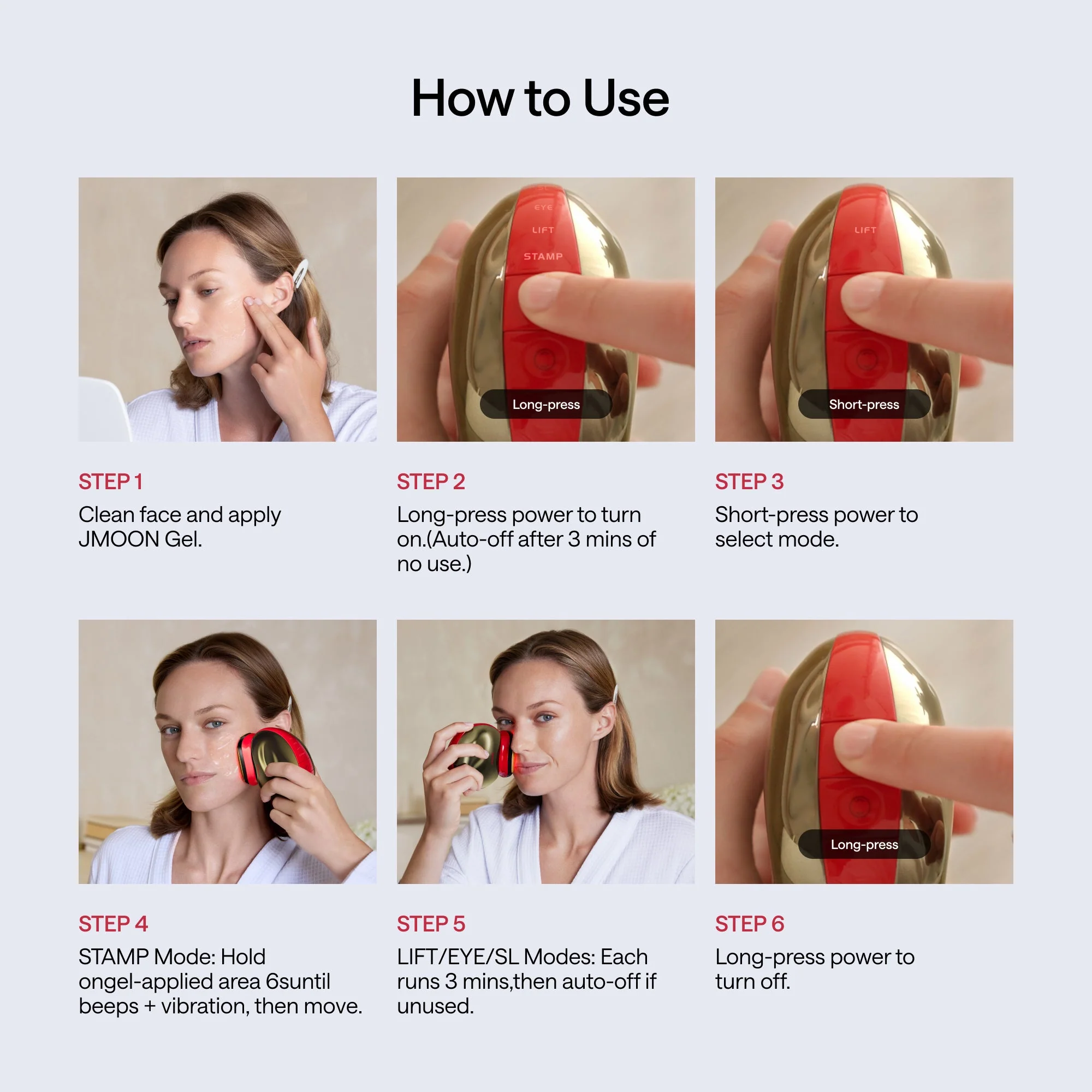 JMOON UCOLLAGEN+ Bundle (Device, 3Gel, 1Brush, 1Accessory Bag) - Image 9