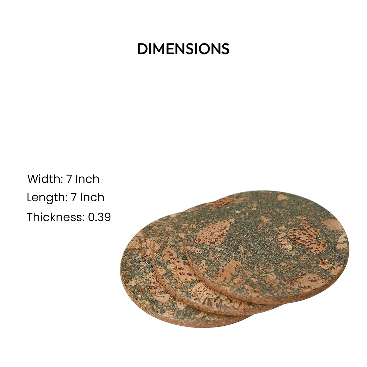 Round Trivets Olive Textured Set of 4 - Image 7