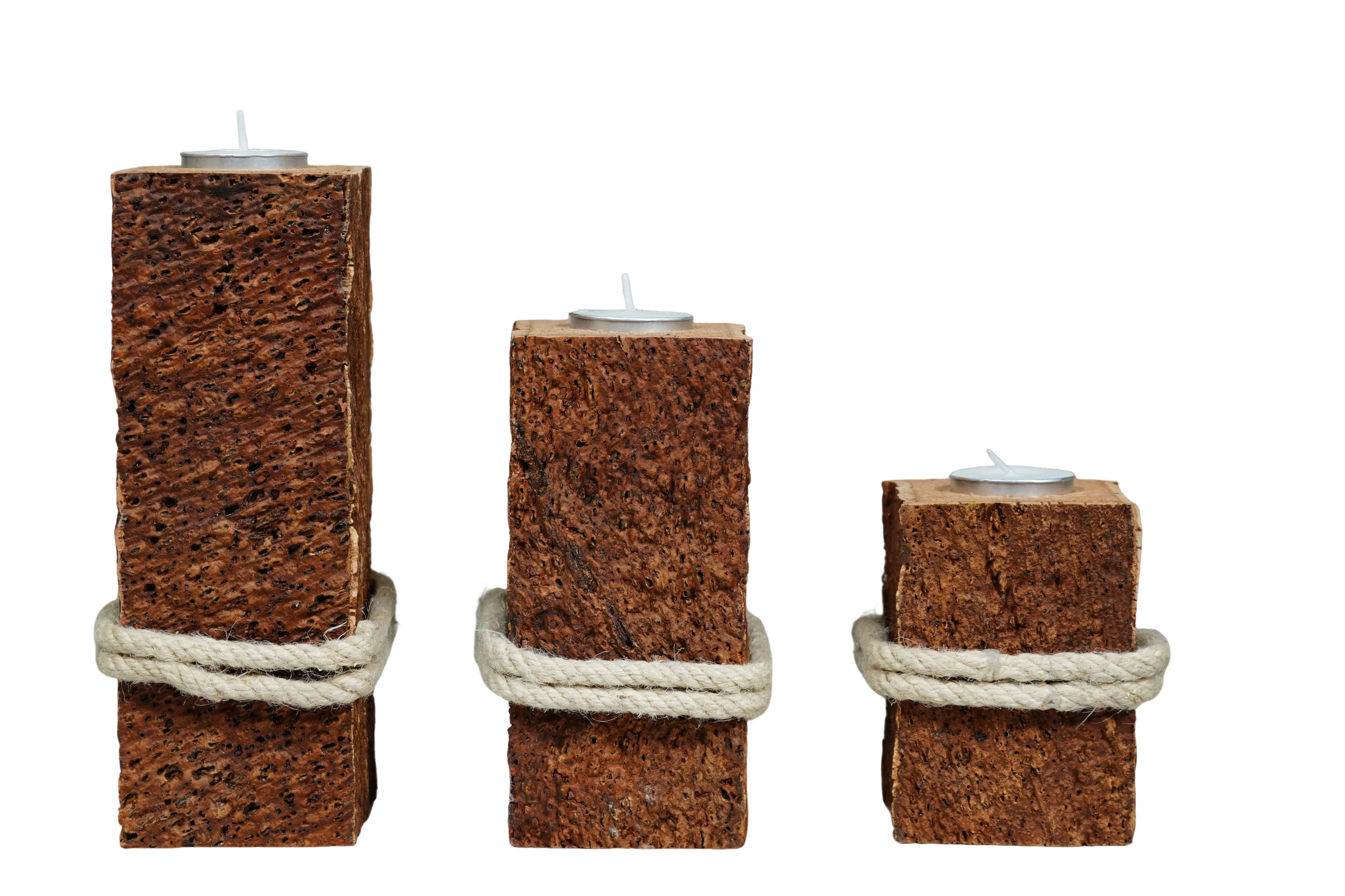 T Light Holder Pillar Set of 3