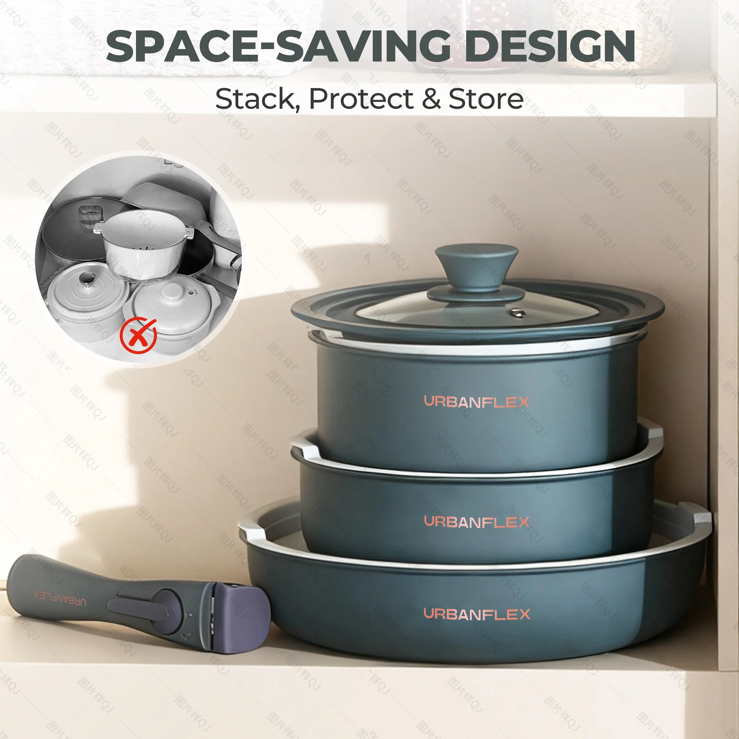 URBANFLEX 3-Pan Cooking Set - Image 18