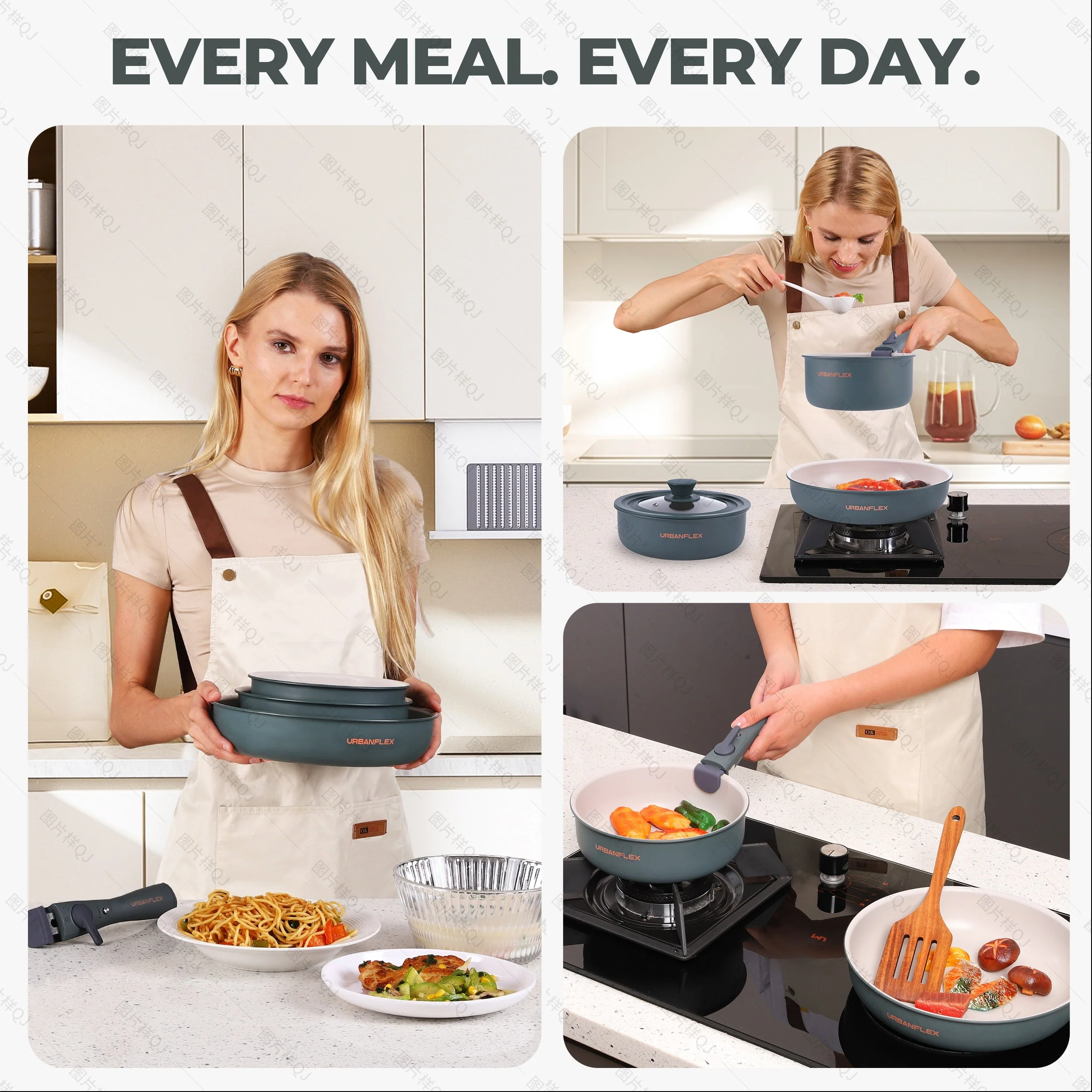 URBANFLEX 3-Pan Cooking Set - Image 5